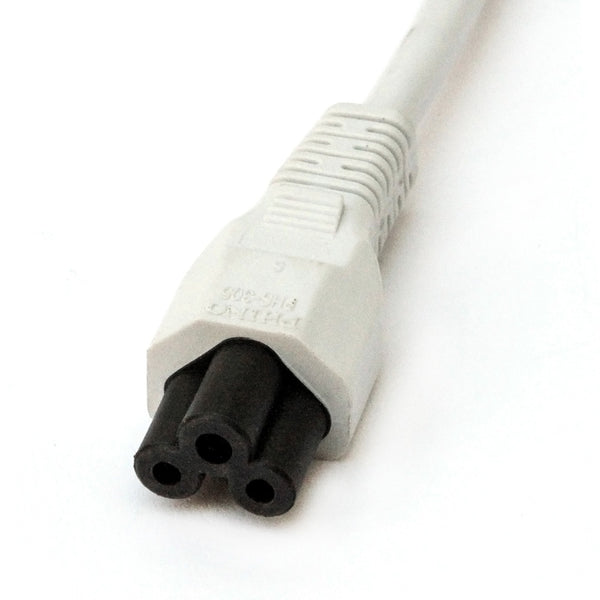 Replacement UK Power Lead for R4 and R7 (Cloverleaf 3 Pin Connection) White