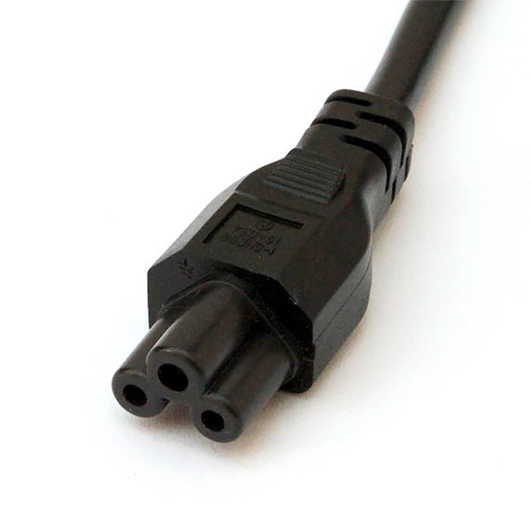 Replacement UK Power Lead for R4 and R7 (Cloverleaf 3 Pin Connection) Black